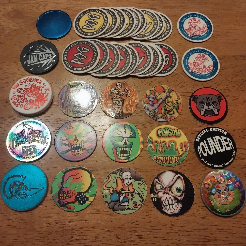 Colorful Collectible Pogs Set